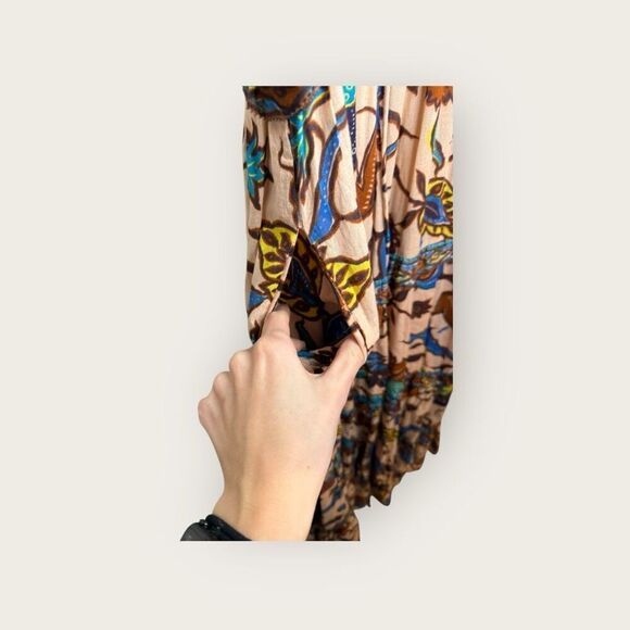 Anthropologie Love The Label Boho Printed Maxi Dress Size Medium NWT - Picture 8 of 12